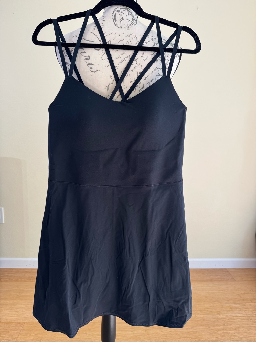 Danskin Black Strappy Tennis Dress Size XL
